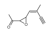 Ethanone, 1-[3-(2-methyl-1-buten-3-ynyl)oxiranyl]-, [2alpha,3beta(Z)]- (9CI)结构式