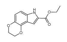 4,5-Ethylenedioxy-2-ethoxycarbonylindole Structure