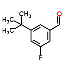 3-tert-Butyl-5-fluorobenzaldehyde Structure