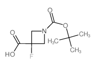 1-[(tert-butoxy)carbonyl]-3-fluoroazetidine-3-carboxylic acid Structure