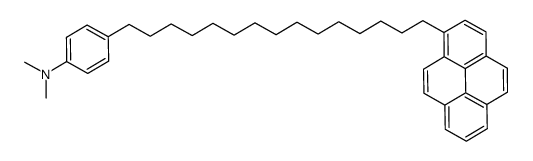 N,N-dimethyl-4-(15-pyren-1-ylpentadecyl)aniline Structure