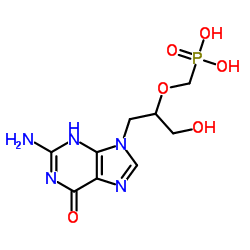 9-(3-hydroxy-2-phosphonomethoxypropyl)guanine结构式