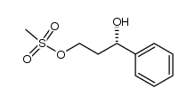 (1S) 3-phenyl-3-hydroxypropyl methanesulfonate结构式