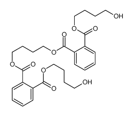 2-O-[4-[2-(4-hydroxybutoxycarbonyl)benzoyl]oxybutyl] 1-O-(4-hydroxybutyl) benzene-1,2-dicarboxylate Structure