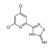 3-(4,6-dichloropyridin-2-yl)-1,2,4-thiadiazol-5-amine Structure