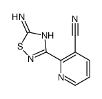 2-(5-amino-1,2,4-thiadiazol-3-yl)pyridine-3-carbonitrile Structure