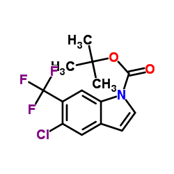 1-Boc-5-氯-6-三氟甲基-1h-吲哚图片