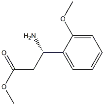 METHYL (3S)-3-AMINO-3-(2-METHOXYPHENYL)PROPANOATE结构式