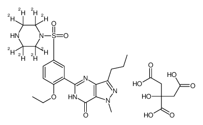 Desmethylsildenafil-d8 citrate Structure