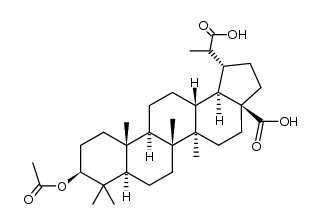 3β-acetoxy-lupane-28,29-dioic acid Structure