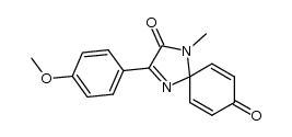 3-(4-methoxyphenyl)-1-methyl-1,4-diazaspiro[4.5]deca-3,6,9-triene-2,8-dione结构式