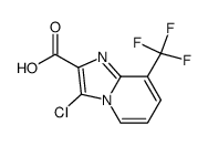 3-Chloro-8-(trifluoromethyl)imidazo-[1,2-a]pyridine-2-carboxylic acid Structure