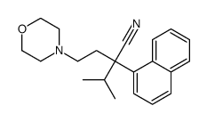 α-Isopropyl-α-(2-morpholinoethyl)-1-naphthaleneacetonitrile结构式