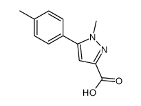 1-METHYL-5-(P-TOLYL)-1H-PYRAZOLE-3-CARBOXYLIC ACID Structure