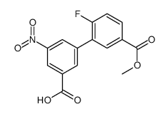 3-(2-fluoro-5-methoxycarbonylphenyl)-5-nitrobenzoic acid结构式