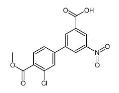 3-(3-chloro-4-methoxycarbonylphenyl)-5-nitrobenzoic acid Structure