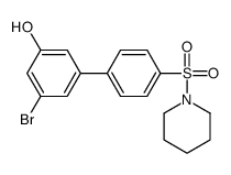 3-bromo-5-(4-piperidin-1-ylsulfonylphenyl)phenol结构式