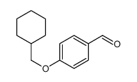 4-(cyclohexylmethoxy)benzaldehyde Structure