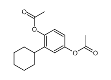 1,4-diacetoxy-2-cyclohexyl-benzene Structure