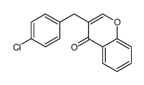 3-[(4-chlorophenyl)methyl]chromen-4-one Structure