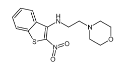 N-(2-morpholin-4-ylethyl)-2-nitro-1-benzothiophen-3-amine结构式