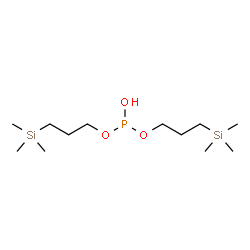 Phosphorous acid bis(3-trimethylsilylpropyl) ester Structure