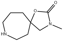 3-methyl-1-oxa-3,8-diazaspiro[4.6]undecan-2-one结构式