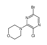 4-(6-bromo-3-chloropyrazin-2-yl)morpholine Structure