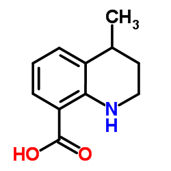 4-Methyl-1,2,3,4-tetrahydroquinoline-8-carboxylic acid结构式