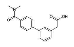 2-(4'-(DIMETHYLCARBAMOYL)-[1,1'-BIPHENYL]-3-YL)ACETIC ACID Structure