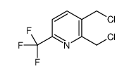 2,3-Bis(chloromethyl)-6-(trifluoromethyl)pyridine Structure