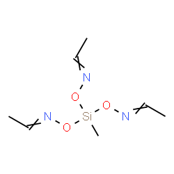 tris(acetaldehyde) O,O',O''-(methylsilylidyne)trioxime结构式