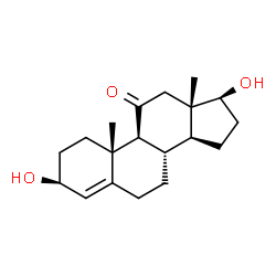 4-Androsten-3beta,17beta-diol-11-one结构式