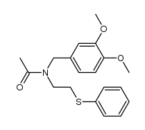 N-acetyl-N-(3,4-dimethoxyphenyl)methyl-2-(phenylthio)ethylamine Structure