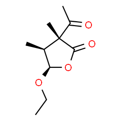 2(3H)-Furanone,3-acetyl-5-ethoxydihydro-3,4-dimethyl-,(3alpha,4alpha,5bta)-(9CI) structure