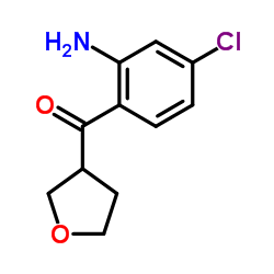 (2-Amino-4-chlorophenyl)(tetrahydro-3-furanyl)methanone Structure