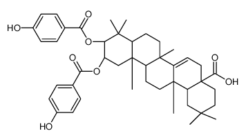 2-hydroxymaprounic acid 2,3-bis(4-hydroxybenzoate)结构式