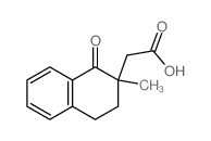 2-Naphthaleneaceticacid, 1,2,3,4-tetrahydro-2-methyl-1-oxo-结构式