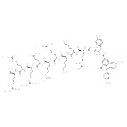 5-FAM-HIV-1 tat Protein (47-57) trifluoroacetate salt结构式