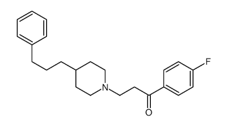 1-(4-fluorophenyl)-3-[4-(3-phenylpropyl)piperidin-1-yl]propan-1-one结构式