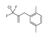 2-[2-[chloro(difluoro)methyl]prop-2-enyl]-1,4-dimethylbenzene结构式