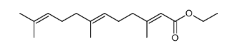 (2E,6E)-3,7,11-Trimethyl-2,6,10-dodecatrienoic acid ethyl ester Structure