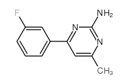 4-METHYL-6-(3-FLUOROPHENYL)PYRIMIDIN-2-AMINE结构式