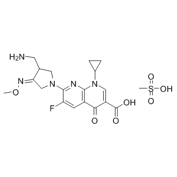 甲磺酸吉米沙星结构式