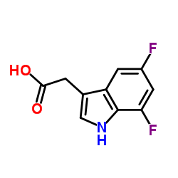 (5,7-Difluoro-1H-indol-3-yl)acetic acid Structure