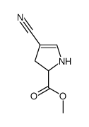 1H-Pyrrole-2-carboxylicacid,4-cyano-2,3-dihydro-,methylester(9CI)结构式