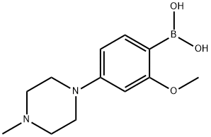 (2-methoxy-4-(4-methylpiperazin-1-yl)phenyl)boronic acid Structure