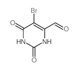 4-Pyrimidinecarboxaldehyde,5-bromo-1,2,3,6-tetrahydro-2,6-dioxo- structure