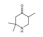 2,2,5-Trimethyl-4-oxopiperidine结构式