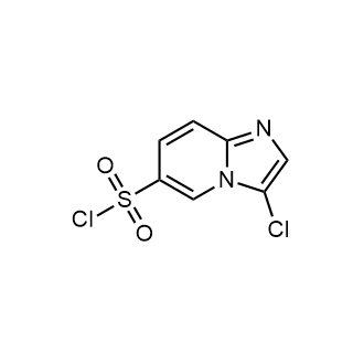 3-氯咪唑并[1,2-a]吡啶-6-磺酰氯结构式